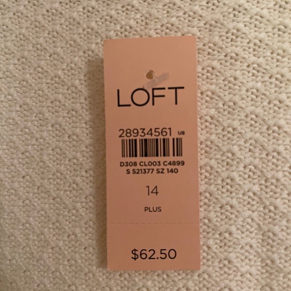 LOFT White Sweater - Picture 3 of 3